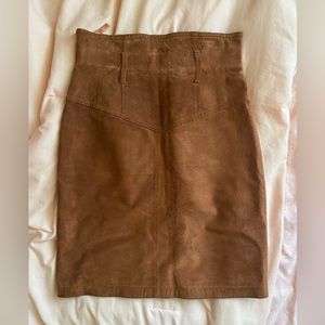 Vintage Suede Skirt